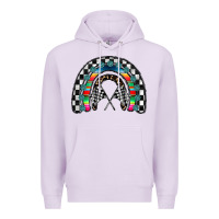 Lilac Racing Rainbow Premium Hoodie - CowhideDigitalArt