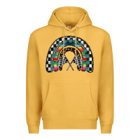 Mustard Racing Rainbow Premium Hoodie - CowhideDigitalArt