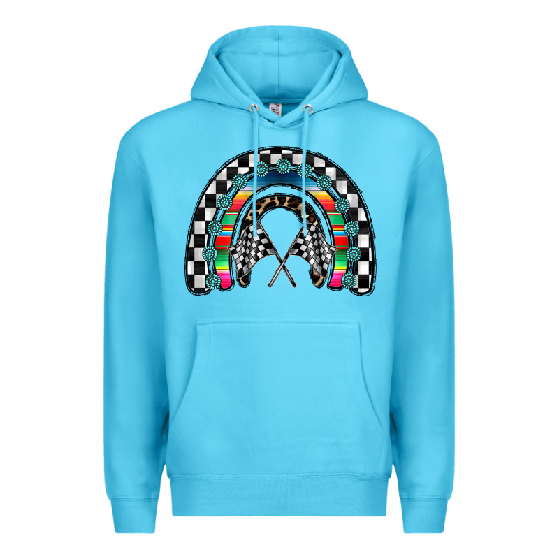 Racing Rainbow Premium Hoodie by CowhideDigitalArt | Teevron