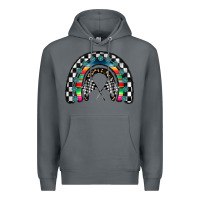 Rock Racing Rainbow Premium Hoodie - CowhideDigitalArt