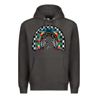 Smoke Racing Rainbow Premium Hoodie - CowhideDigitalArt