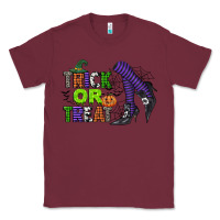 Burgundy trick or treat Classic Tee - CowGirlArtShop