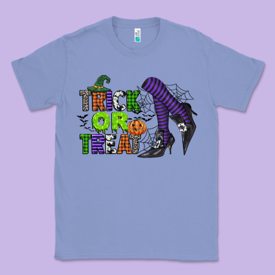 Trick Or Treat Classic Tee Designed By Cowgirlartshop