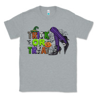 Heather Grey trick or treat Classic Tee - CowGirlArtShop