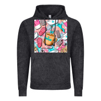 Vintage Black hospital nurse coffee cups with leopard seamless pattern bbs Vintage Hoodie - BundleAndBundleShop