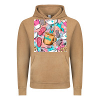 Vintage Camel hospital nurse coffee cups with leopard seamless pattern bbs Vintage Hoodie - BundleAndBundleShop