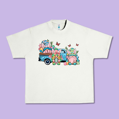 Easter Gnomes Truck Urban Heavy Tee Designed By Oliviacreatesart