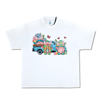 White Easter gnomes truck Urban Heavy Tee - OliviaCreatesArt