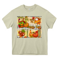 Mossy Hello Fall pumpkins Heavy Core Tee - NancyCooperArtShop