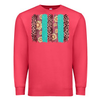 Cardinal valentine's day floral leopard brushstroke Premium Sweatshirt - AdoDesignShop