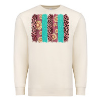 Sandshell valentine's day floral leopard brushstroke Premium Sweatshirt - AdoDesignShop