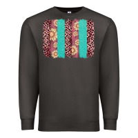 Smoke valentine's day floral leopard brushstroke Premium Sweatshirt - AdoDesignShop