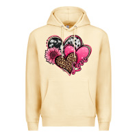 Pina Colada valentines day western hearts and sunflower Premium Hoodie - Jasminsmagicworld