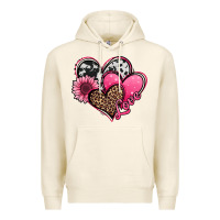 Tofu valentines day western hearts and sunflower Premium Hoodie - Jasminsmagicworld