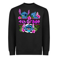 Black preview flower stitch  4th grade Heavyweight Sweatshirt - AdoDesignShop