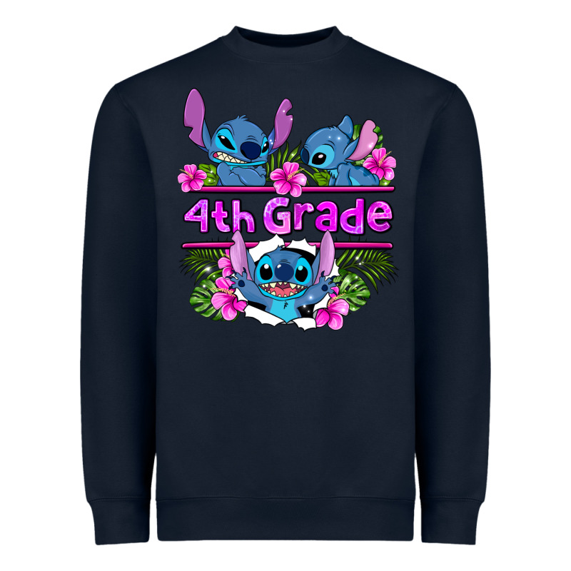Preview Flower Stitch  4th Grade Heavyweight Sweatshirt by AdoDesignShop | Teevron