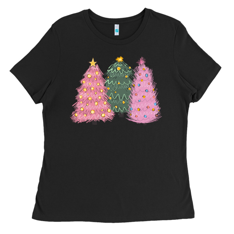 Christmas Trees Ladies Tee by CowGirlArtShop | Teevron