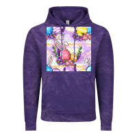Cloud Purple Easter Eggs With Flowers Seamless Pattern Vintage Hoodie - BundleAndBundleShop