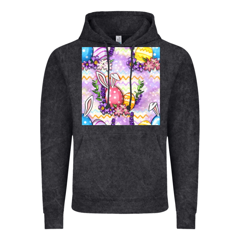Easter Eggs With Flowers Seamless Pattern Vintage Hoodie by BundleAndBundleShop | Teevron