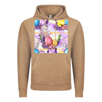 Vintage Coffee Easter Eggs With Flowers Seamless Pattern Vintage Hoodie - BundleAndBundleShop