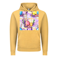 Vintage Mustard Easter Eggs With Flowers Seamless Pattern Vintage Hoodie - BundleAndBundleShop