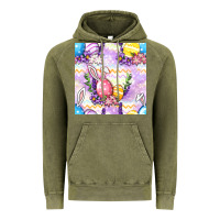 Vintage Olive Easter Eggs With Flowers Seamless Pattern Vintage Hoodie - BundleAndBundleShop