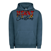 Pigment Midnight Navy merry christmas Urban Hoodie - JahusDesignShop