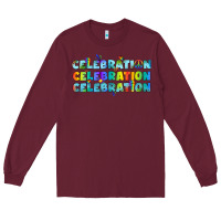 Burgundy Lgbtq Celebration Long Sleeve Tee - BundleAndBundleShop
