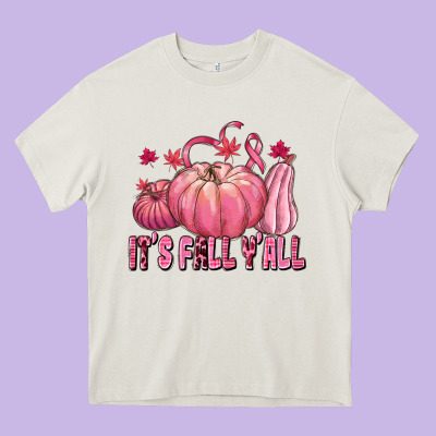 Its Fall Yall Heavy Core Tee Designed By Texasbilliewilder