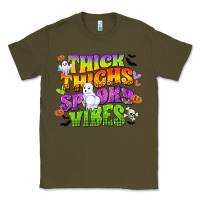 Army Green thick thighs and spooky vibes Classic Tee - CowGirlArtShop