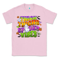 Bubblegum Pink thick thighs and spooky vibes Classic Tee - CowGirlArtShop