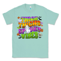 Seafoam thick thighs and spooky vibes Classic Tee - CowGirlArtShop