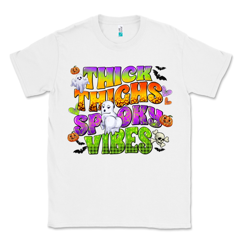 Thick Thighs And Spooky Vibes Classic Tee by CowGirlArtShop | Teevron