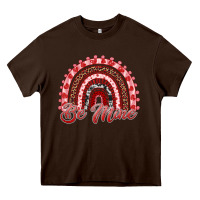Chocolate Brown be mine valentines day rainbow Heavy Core Tee - RanaPortraitStore