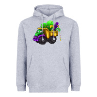Heather Grey loads of mardi gras truck Heavyweight Hoodie - AdoDesignShop