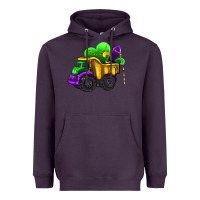 Plum loads of mardi gras truck Heavyweight Hoodie - AdoDesignShop