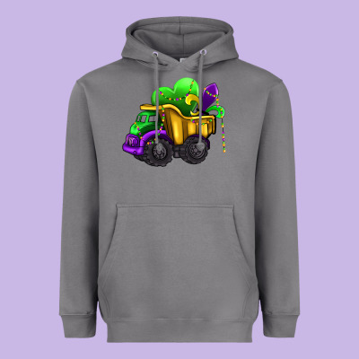 Loads Of Mardi Gras Truck Heavyweight Hoodie Designed By Adodesignshop