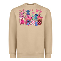 Mushroom breast cancer stitch coffee cups Heavyweight Sweatshirt - AdoDesignShop