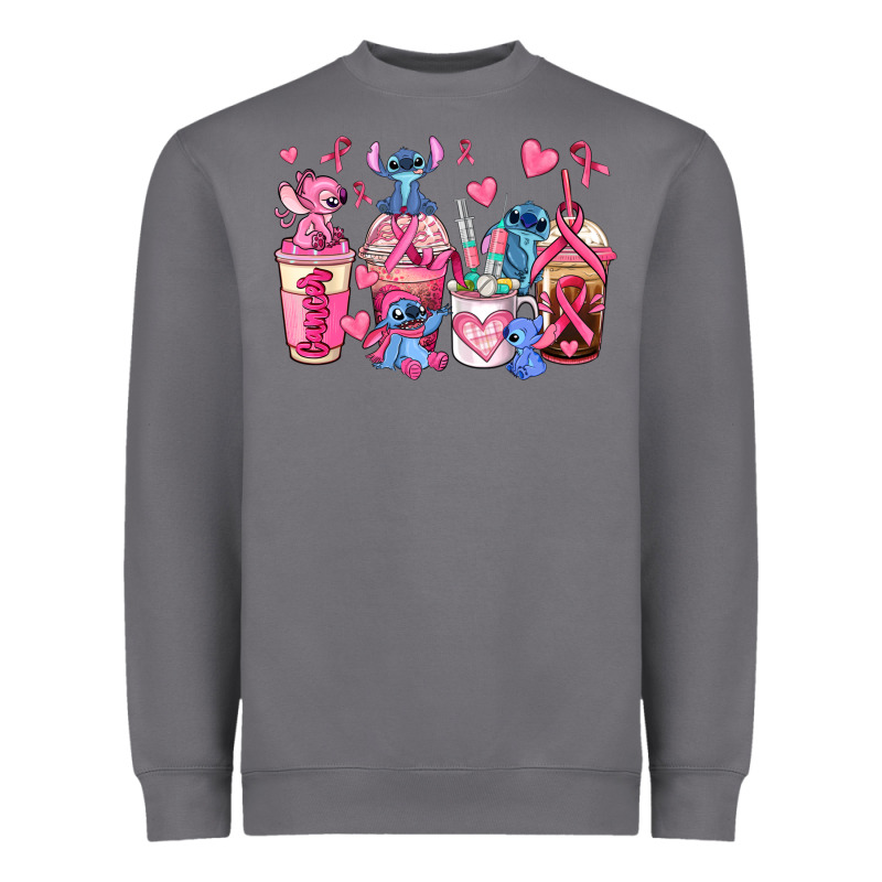 Breast Cancer Stitch Coffee Cups Heavyweight Sweatshirt by AdoDesignShop | Teevron