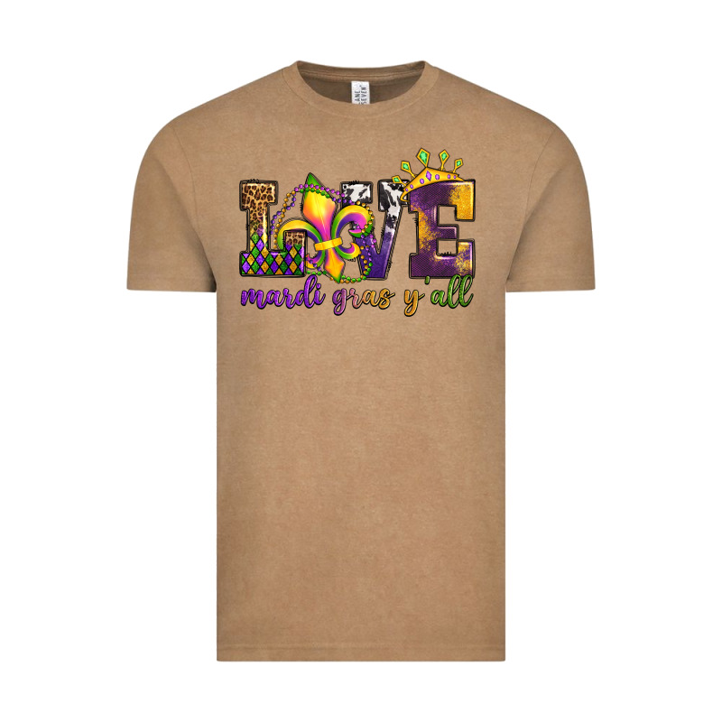 Love. Ardi Gras Y'all Vintage Tee by OliviaCreatesArt | Teevron