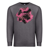 Charcoal Heather valentine's day patches Premium Sweatshirt - AdoDesignShop