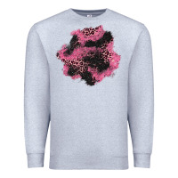 Heather Grey valentine's day patches Premium Sweatshirt - AdoDesignShop