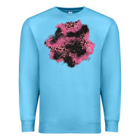 Ocean Blue valentine's day patches Premium Sweatshirt - AdoDesignShop