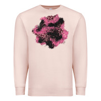 Pale Pink valentine's day patches Premium Sweatshirt - AdoDesignShop