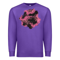 Purple valentine's day patches Premium Sweatshirt - AdoDesignShop