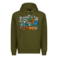 Army Green pumpkin farm Premium Hoodie - SublimationCraftShop