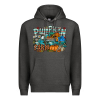 Charcoal Heather pumpkin farm Premium Hoodie - SublimationCraftShop