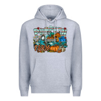 Heather Grey pumpkin farm Premium Hoodie - SublimationCraftShop