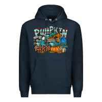 Navy pumpkin farm Premium Hoodie - SublimationCraftShop