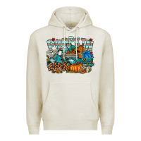 Oatmeal Heather pumpkin farm Premium Hoodie - SublimationCraftShop